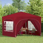 Pop-up Partyzelt 290 x 290 x 245 cm Bordeauxrot