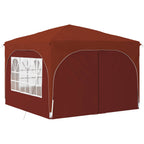 Pop-up Partyzelt 290 x 290 x 245 cm Terrakotta