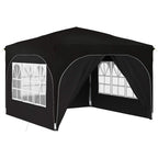 Pop-up Partyzelt 290 x 290 x 245 cm Schwarz