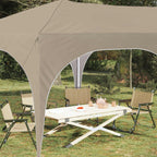 Pop-up Partyzelt 575 x 288 x 245 cm Creme Oxford-Stoff