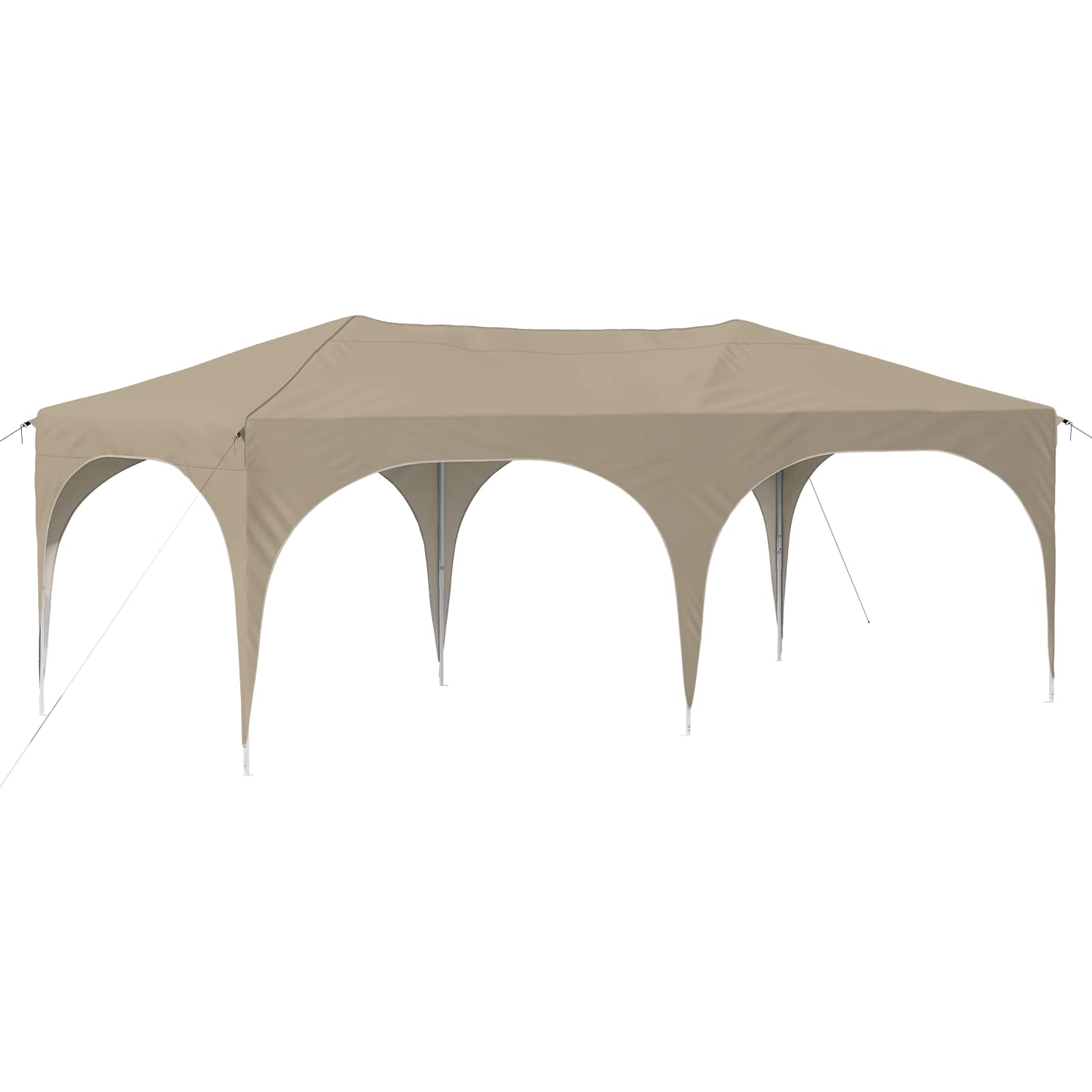 Pop-up Partyzelt 575 x 288 x 245 cm Creme Oxford-Stoff
