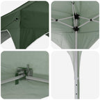 Pop-up Partyzelt 575 x 288 x 245 cm Grün Oxford-Stoff