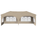 Pop-up Partyzelt 575 x 288 x 245 cm Creme Oxford-Stoff