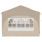 Pop-up Partyzelt 575 x 288 x 245 cm Creme Oxford-Stoff
