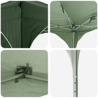 Pop-up Partyzelt 575 x 288 x 245 cm Grün Oxford-Stoff