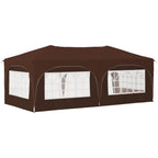Pop-up Partyzelt 575 x 288 x 245 cm Braun Oxford-Stoff