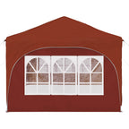 Pop-up Partyzelt 575 x 288 x 245 cm Terrakotta Oxford-Stoff