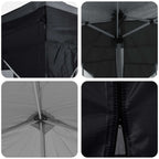 Pop-up Partyzelt 575 x 288 x 245 cm Anthrazit Oxford-Stoff
