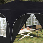 Pop-up Partyzelt 575 x 288 x 245 cm Anthrazit Oxford-Stoff