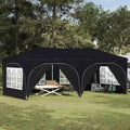Pop-up Partyzelt 575 x 288 x 245 cm Anthrazit Oxford-Stoff