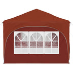 Pop-up Partyzelt 575 x 288 x 245 cm Terrakotta Oxford-Stoff