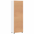 Highboard mit Regal FLORIN Weiß 60 x 35 x 182 cm Holzwerkstoff