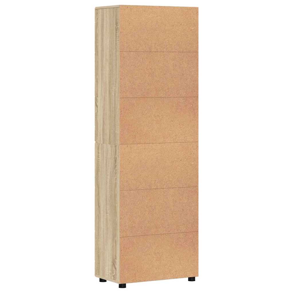Highboard FLORIN Sonoma-Eiche 60 x 35 x 182 cm Holzwerkstoff