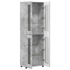 Highboard FLORIN Beton Grau 60 x 35 x 182 cm Holzwerkstoff