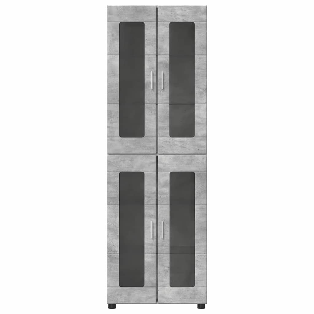 Highboard FLORIN Beton Grau 60 x 35 x 182 cm Holzwerkstoff
