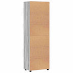 Highboard FLORIN Graues Sonoma 60 x 35 x 182 cm Holzwerkstoff