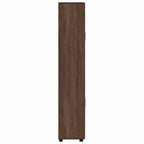 Highboard mit Regal FLORIN Braun Eichen-Optik 60 x 35 x 182 cm