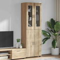 Highboard FLORIN Sonoma-Eiche 60 x 35 x 182 cm Holzwerkstoff