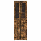 Highboard mit Regal FLORIN Geräucherte Eiche 60 x 35 x 182 cm