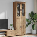 Highboard FLORIN Artisan-Eiche 60 x 35 x 182 cm Holzwerkstoff