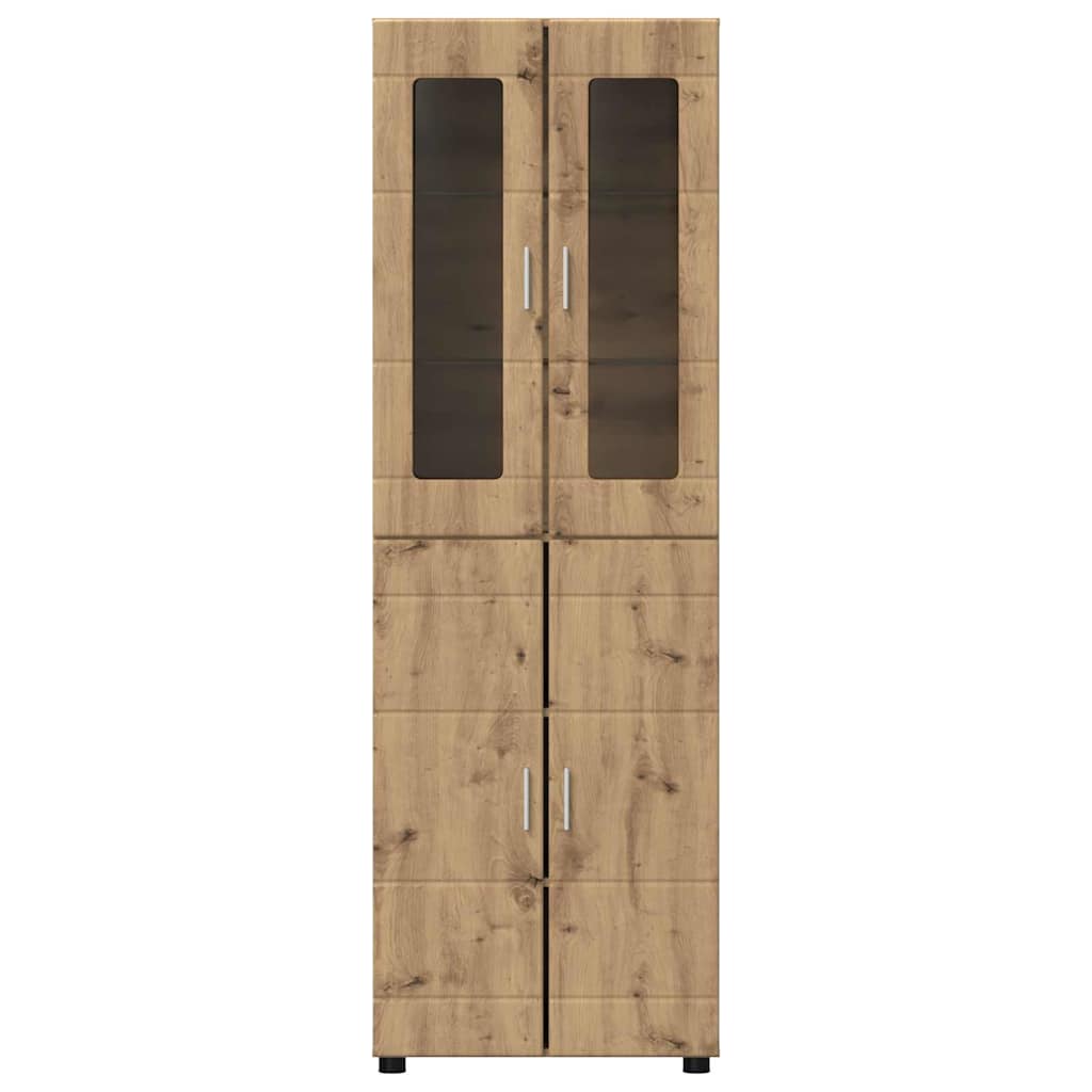 Highboard FLORIN Artisan-Eiche 60 x 35 x 182 cm Holzwerkstoff