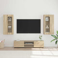 TV-Schrankset mit Regal FLORIN 3 pcs Sonoma-Eiche Holzwerkstoff