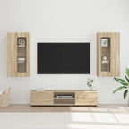 TV-Schrankset mit Regal FLORIN 3 pcs Sonoma-Eiche Holzwerkstoff