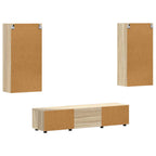 TV-Schrankset mit Regal FLORIN 3 pcs Sonoma-Eiche Holzwerkstoff