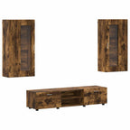 TV-Schrankset FLORIN 3 pcs Geräucherte Eiche Holzwerkstoff