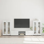 TV-Schrankset mit Schubladen FLORIN 3 pcs Weiß Holzwerkstoff