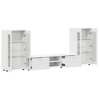 TV-Schrankset mit Schubladen FLORIN 3 pcs Weiß Holzwerkstoff