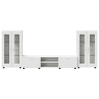 TV-Schrankset mit Schubladen FLORIN 3 pcs Weiß Holzwerkstoff