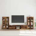 TV-Schrankset mit Schubladen FLORIN 3 pcs Altholz Holzwerkstoff