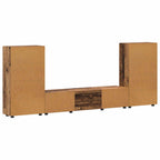 TV-Schrankset mit Schubladen FLORIN 3 pcs Altholz Holzwerkstoff