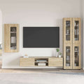 TV-Schrankset mit Regal FLORIN 3 pcs Sonoma-Eiche Holzwerkstoff