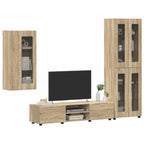 TV-Schrankset mit Regal FLORIN 3 pcs Sonoma-Eiche Holzwerkstoff