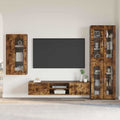 TV-Schrankset FLORIN 3 pcs Geräucherte Eiche Holzwerkstoff