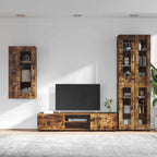 TV-Schrankset FLORIN 3 pcs Geräucherte Eiche Holzwerkstoff