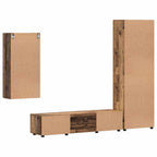 TV-Schrankset mit Schubladen FLORIN 3 pcs Altholz Holzwerkstoff