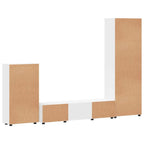 TV-Schrankset mit Schubladen FLORIN 3 pcs Weiß Holzwerkstoff