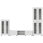 TV-Schrankset mit Schubladen FLORIN 3 pcs Weiß Holzwerkstoff