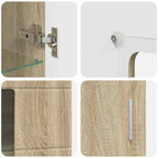 TV-Schrankset mit Regal FLORIN 3 pcs Sonoma-Eiche Holzwerkstoff