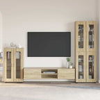 TV-Schrankset mit Regal FLORIN 3 pcs Sonoma-Eiche Holzwerkstoff