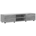 TV-Schrankset mit Tür FLORIN 3 pcs Graues Sonoma Holzwerkstoff