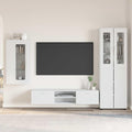 TV-Schrankset mit Schubladen FLORIN 3 pcs Weiß Holzwerkstoff