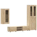 TV-Schrankset mit Regal FLORIN 3 pcs Sonoma-Eiche Holzwerkstoff