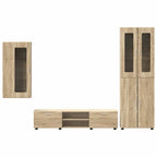TV-Schrankset mit Regal FLORIN 3 pcs Sonoma-Eiche Holzwerkstoff
