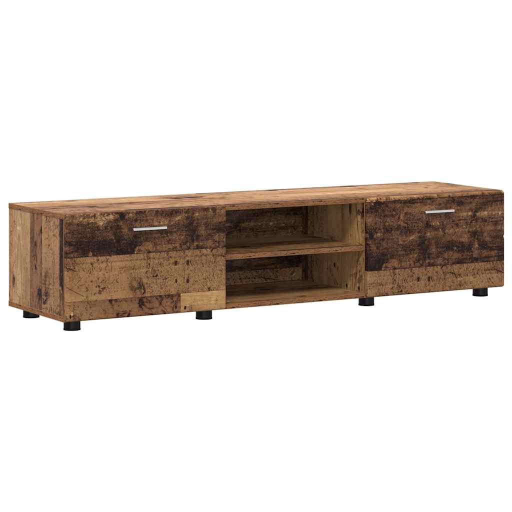 TV-Schrankset mit Schubladen FLORIN 3 pcs Altholz Holzwerkstoff