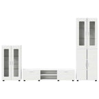 TV-Schrankset mit Schubladen FLORIN 3 pcs Weiß Holzwerkstoff