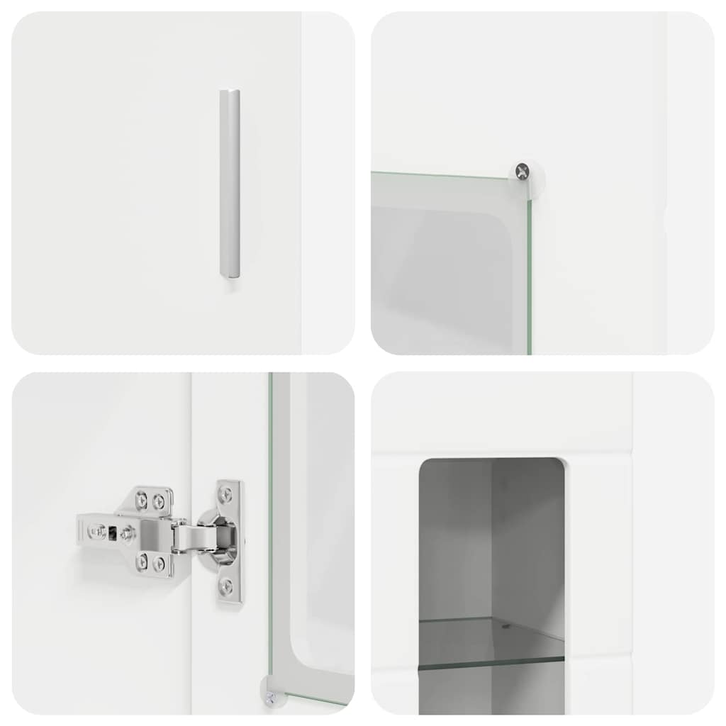 TV-Schrankset mit Schubladen FLORIN 3 pcs Weiß Holzwerkstoff